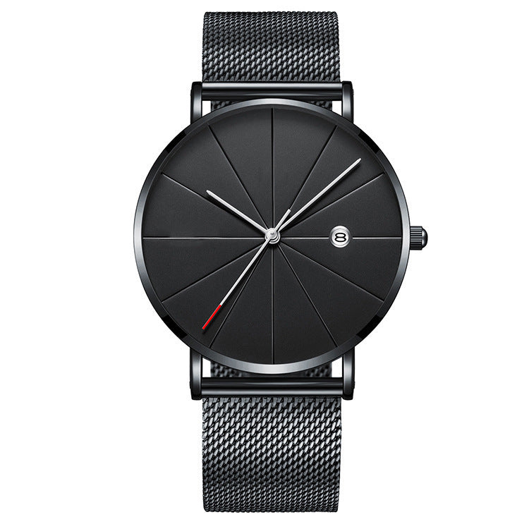Simple Creative Calendar Men's Waterproof Quartz Watch