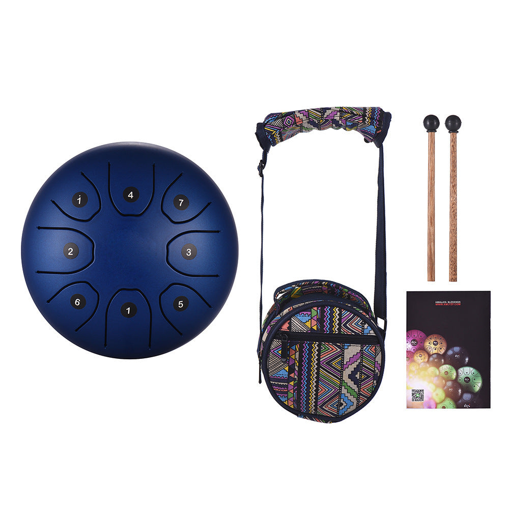 5.5 inch C key 8-tone Steel Tongue Drum with Bag and Music Book