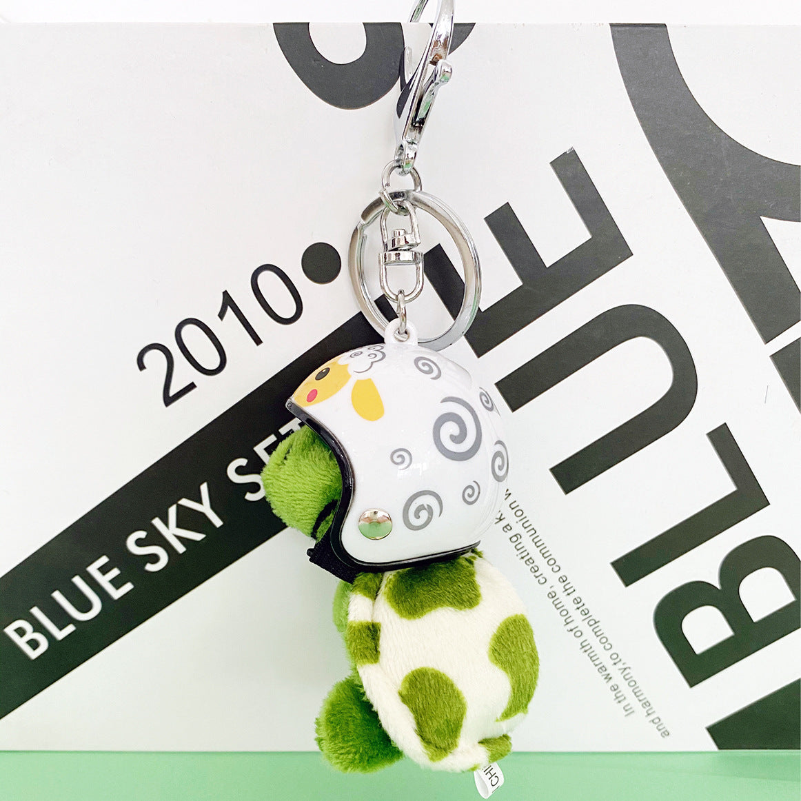 Small Turtle Pendant with Helmet