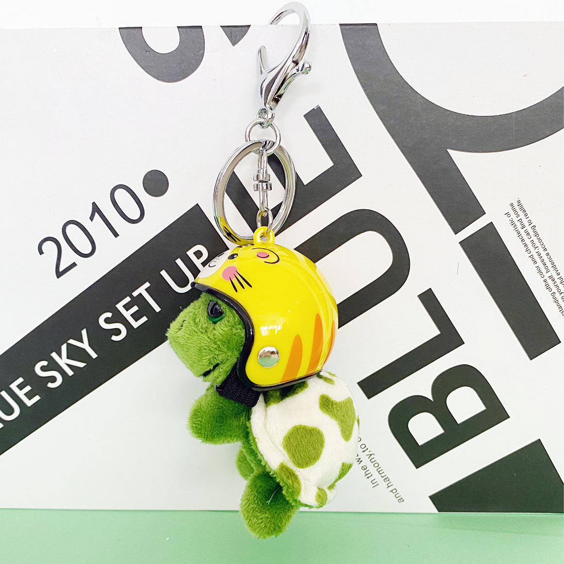 Small Turtle Pendant with Helmet
