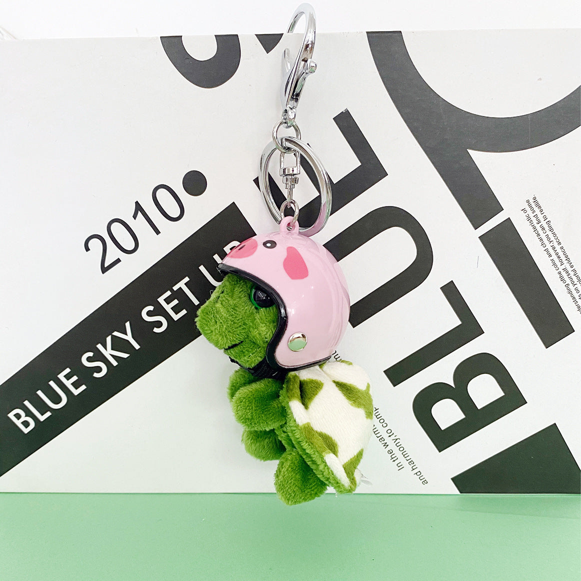 Small Turtle Pendant with Helmet