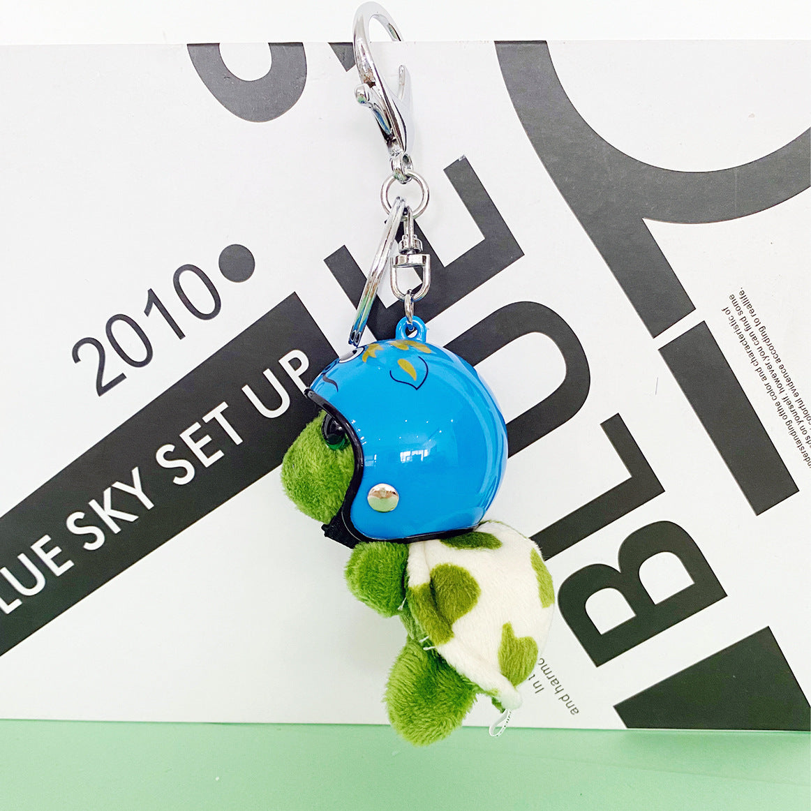 Small Turtle Pendant with Helmet