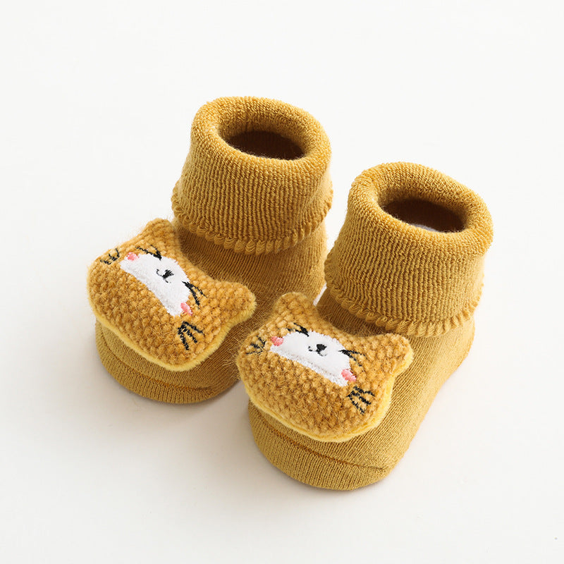 Baby Slipper Socks with Rubber Stoppers