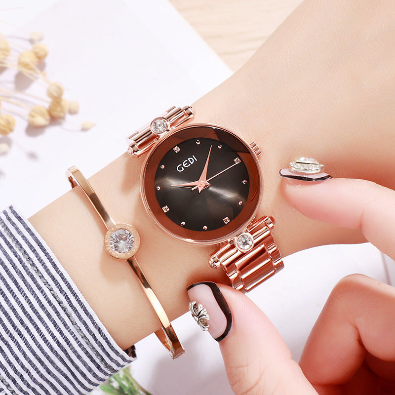 GEDI Ladies Steel Band Bracelet Quartz Watch