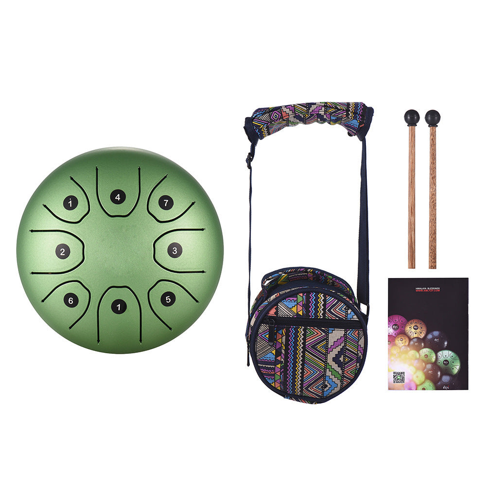 5.5 inch C key 8-tone Steel Tongue Drum with Bag and Music Book