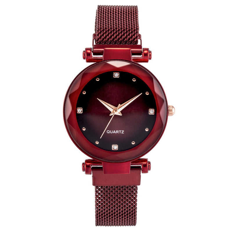 Women's Starry Quartz Lazy Magnet Strap Watch