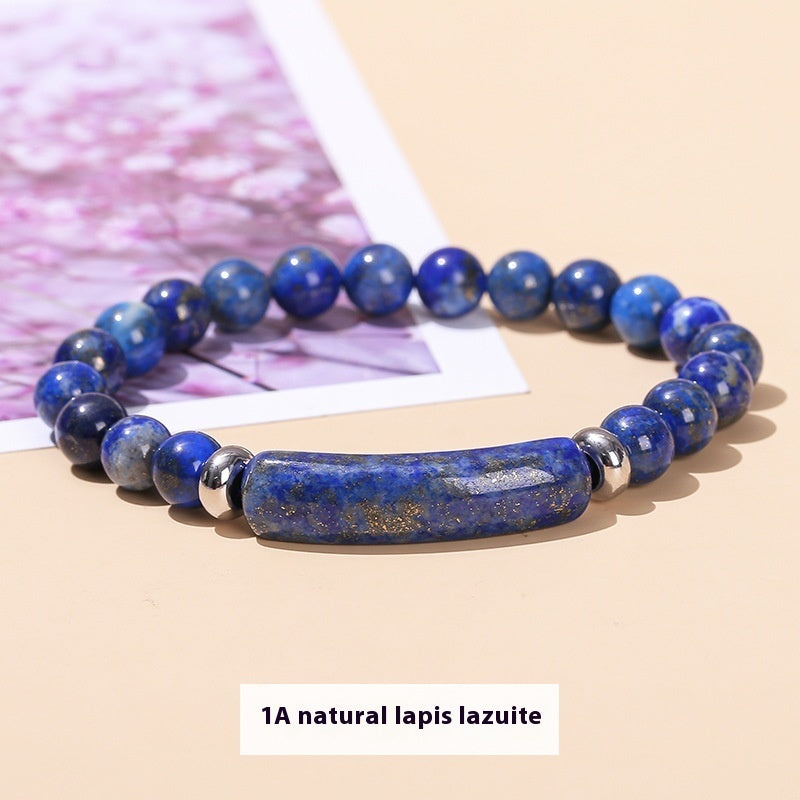 Natural Gemstone Bead Stretch Bracelet