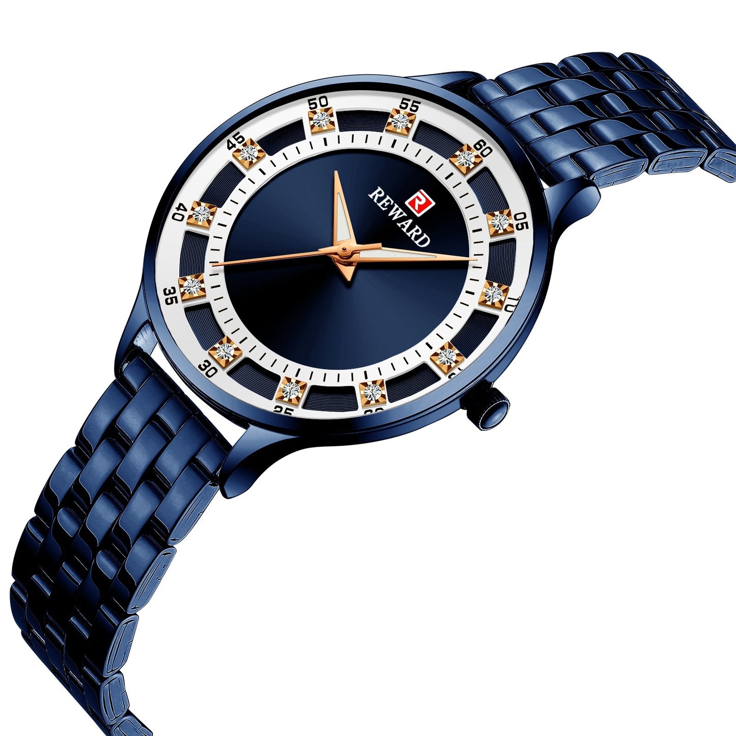 REWARD Fashion Steel Belt Quartz Diamond Women's Watch