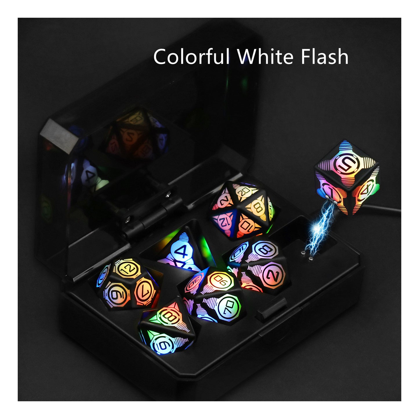 Rechargeable Glowing LED Dice