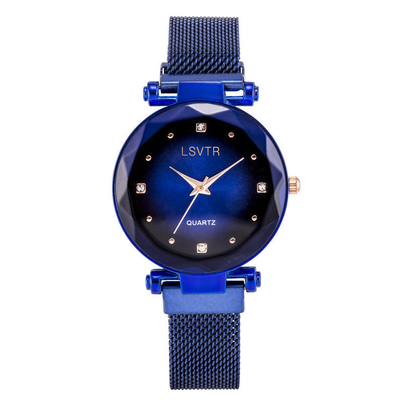 Women's Starry Quartz Lazy Magnet Strap Watch