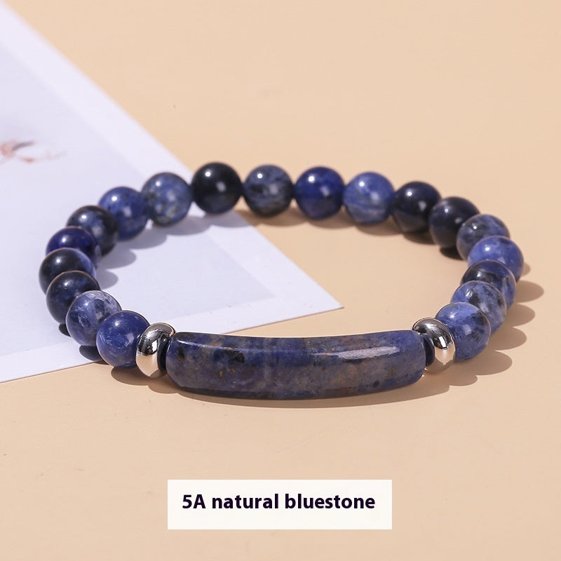 Natural Gemstone Bead Stretch Bracelet