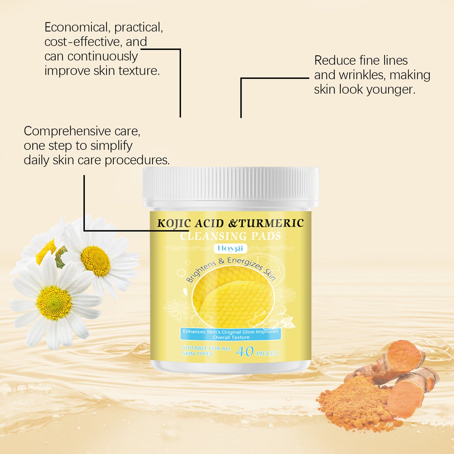 Turmeric Kojic Acid Cleansing Face Daily Cleaning