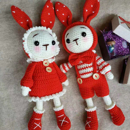 Fairy Rabbit Crochet Doll