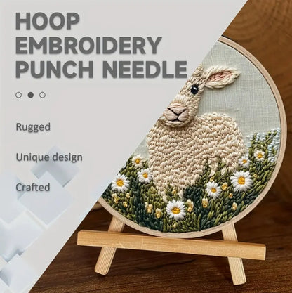 Cute Sheep Embroidery Diy Materials