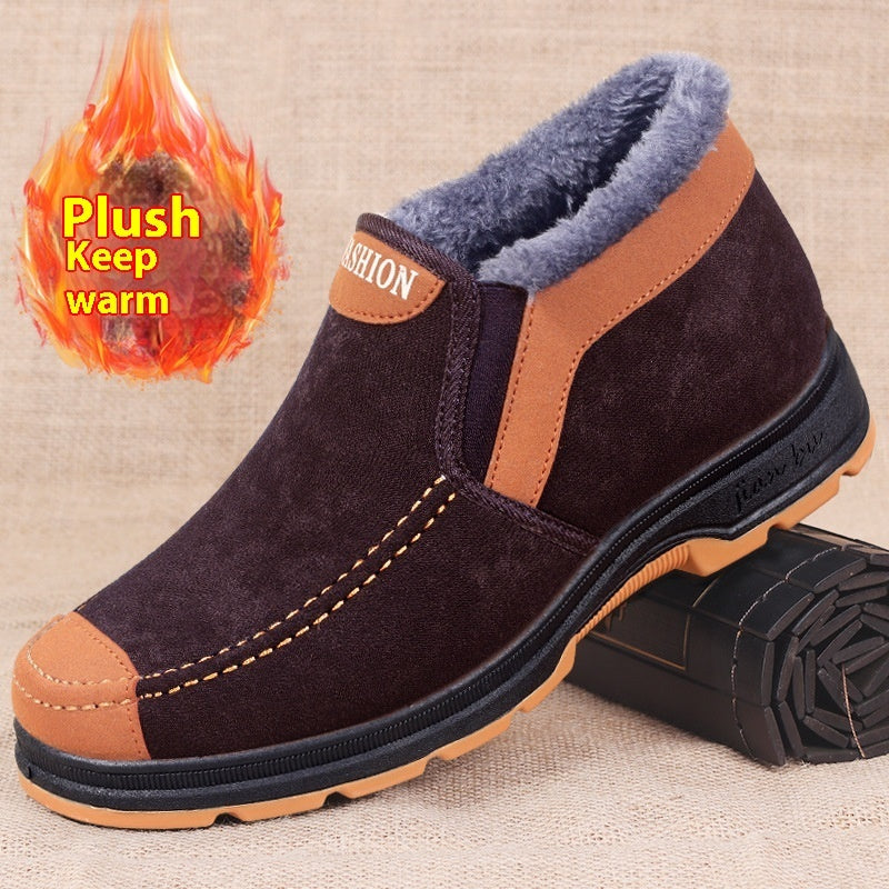 Men's Warm Velvet Ankle Boots