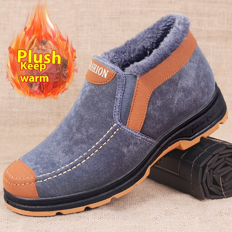 Men's Warm Velvet Ankle Boots