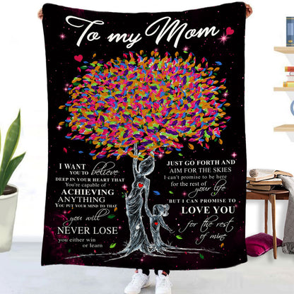 Flannel Blanket with Text