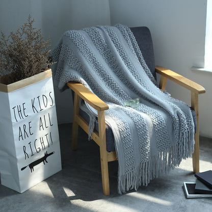 Woven Mesh Sofa Blanket