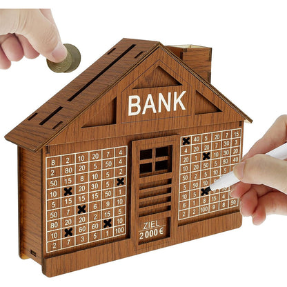 Wooden Modern Money Bank