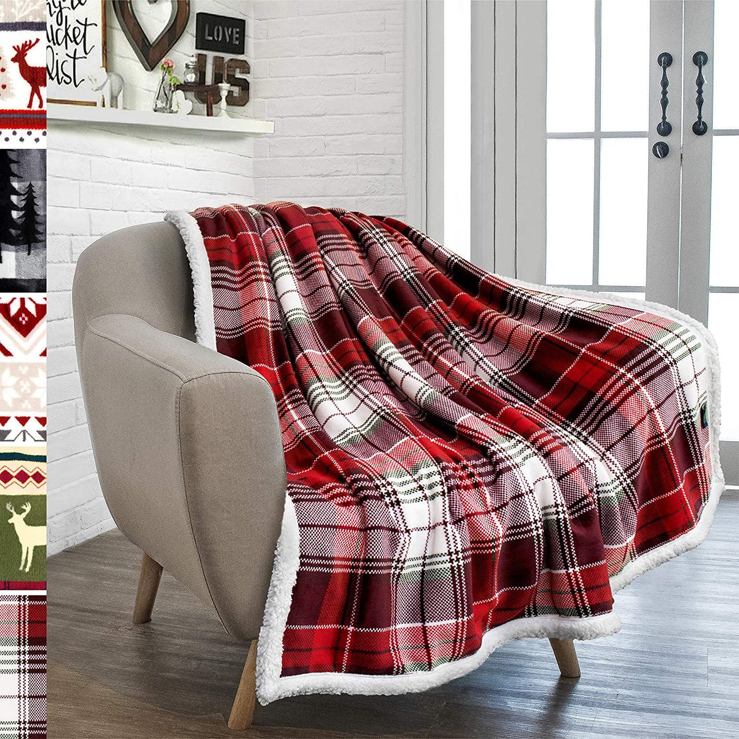 Plaid Flannel Wool Blanket
