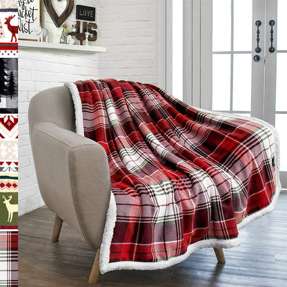 Plaid Flannel Wool Blanket