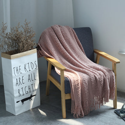 Woven Mesh Sofa Blanket