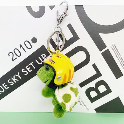 Small Turtle Pendant with Helmet