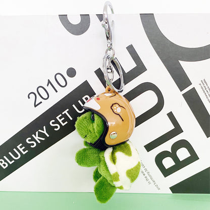 Small Turtle Pendant with Helmet