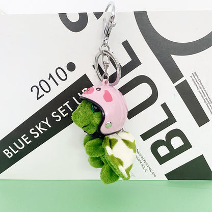Small Turtle Pendant with Helmet