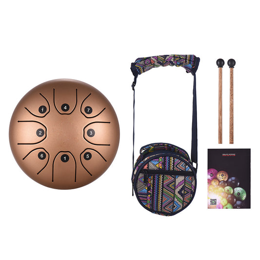 5.5 inch C key 8-tone Steel Tongue Drum with Bag and Music Book