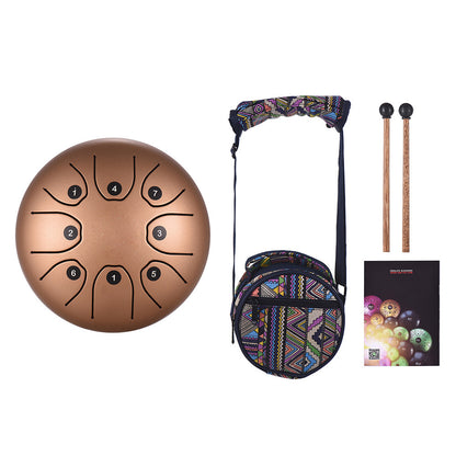 5.5 inch C key 8-tone Steel Tongue Drum with Bag and Music Book