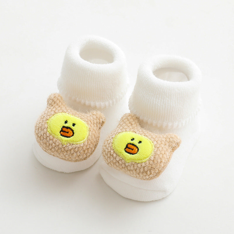 Baby Slipper Socks with Rubber Stoppers