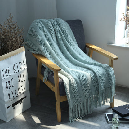 Woven Mesh Sofa Blanket