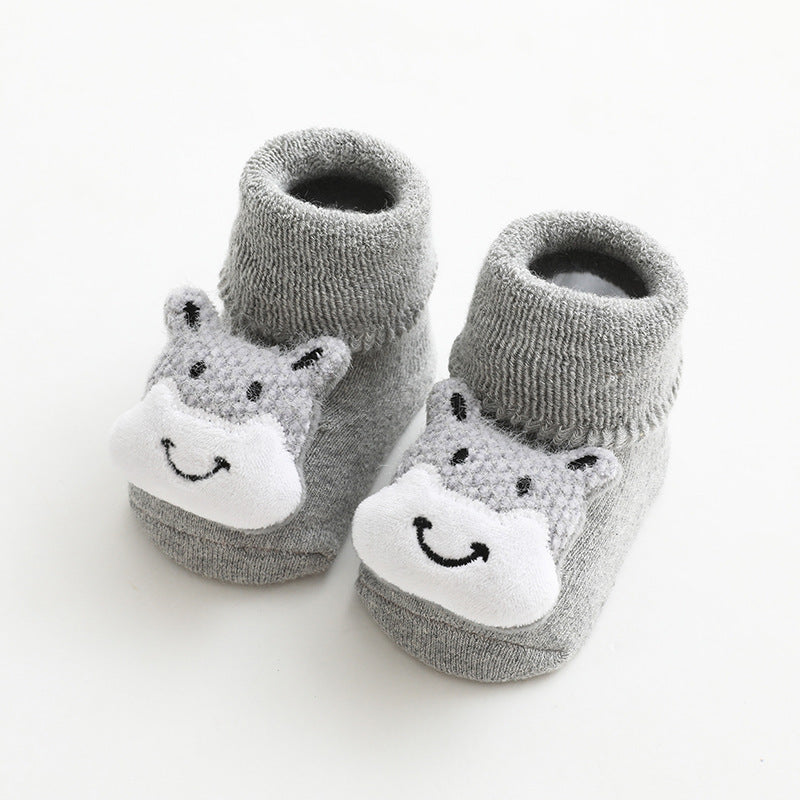 Baby Slipper Socks with Rubber Stoppers