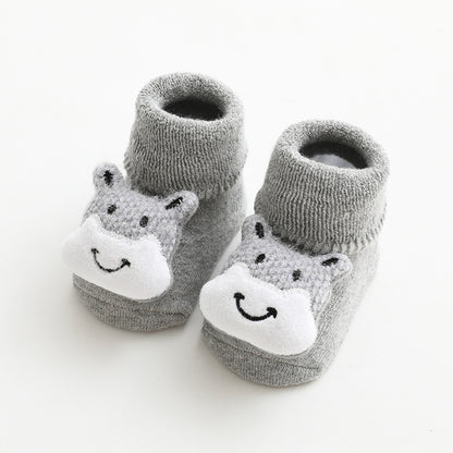 Baby Slipper Socks with Rubber Stoppers