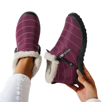 Women's Waterproof Winter Ankle Boots with Faux Fur Lining