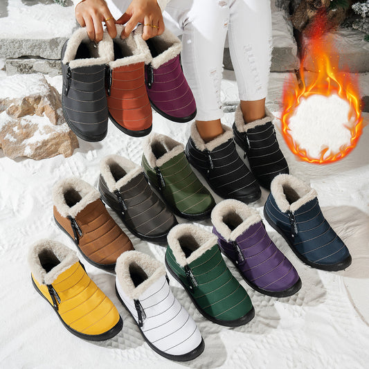 Women's Waterproof Winter Ankle Boots with Faux Fur Lining