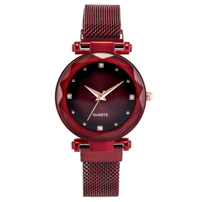 Women's Starry Quartz Lazy Magnet Strap Watch