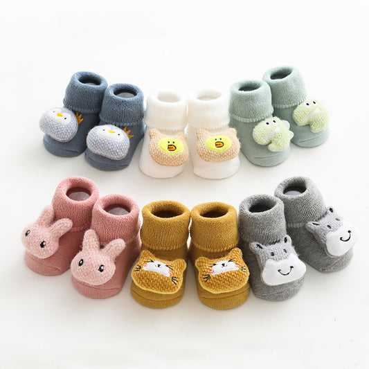 Baby Slipper Socks with Rubber Stoppers