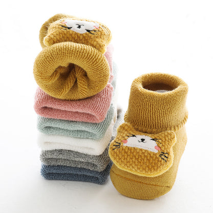Baby Slipper Socks with Rubber Stoppers