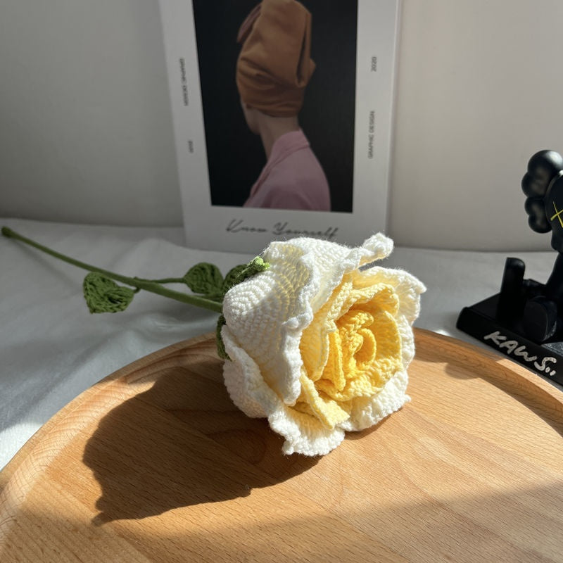 Creative Hand-Crochet Diy Wool Flowers Material Package