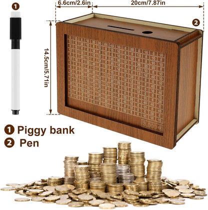 Wooden Modern Money Bank