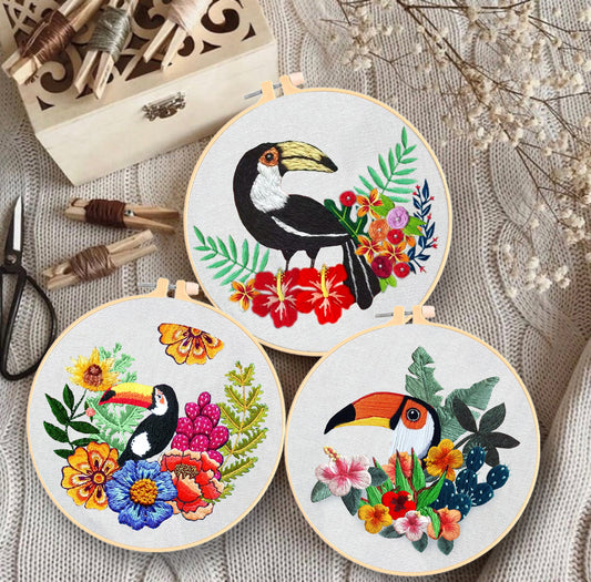 Embroidery Material for Beginners - Bird