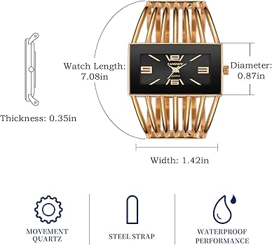 CANSNOW Women's Luxury Bracelet Watch