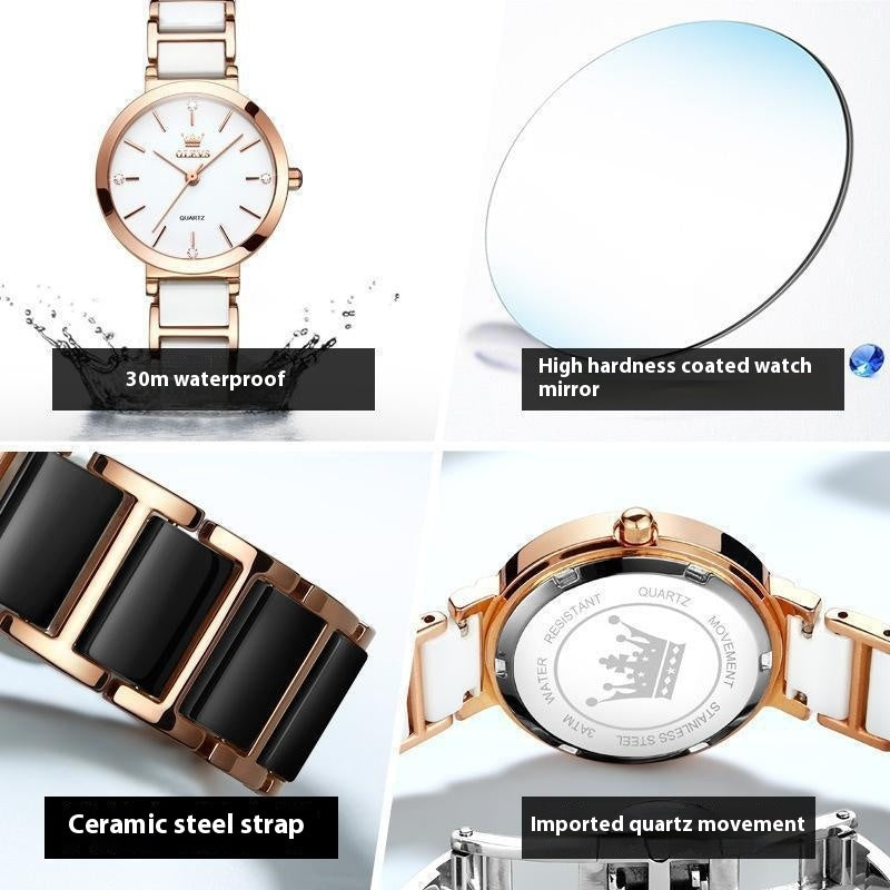 OLEVS Women's Fashionable Waterproof Original Quartz Watch