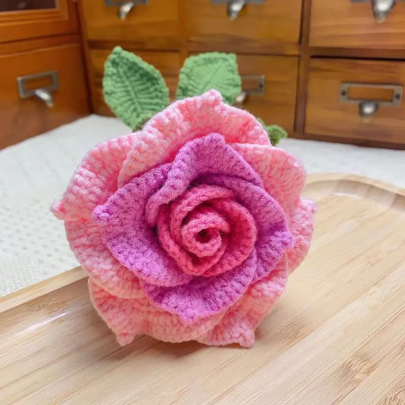 Creative Hand-Crochet Diy Wool Flowers Material Package