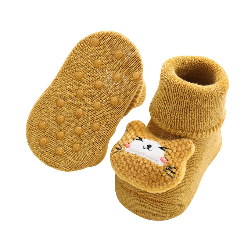 Baby Slipper Socks with Rubber Stoppers