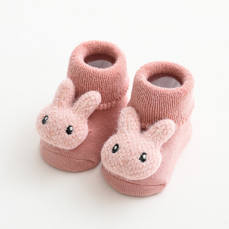 Baby Slipper Socks with Rubber Stoppers