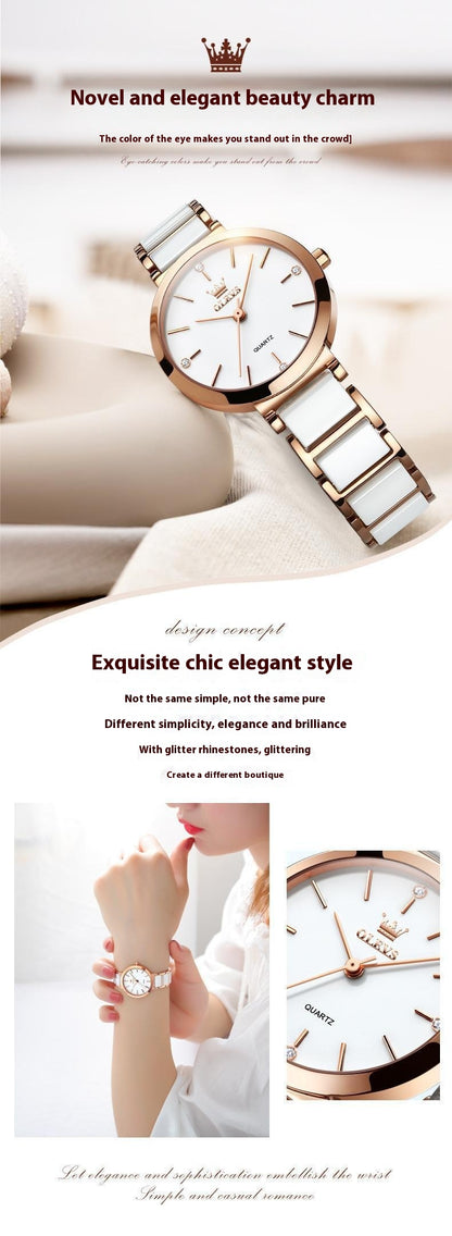 OLEVS Women's Fashionable Waterproof Original Quartz Watch