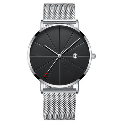 Simple Creative Calendar Men's Waterproof Quartz Watch